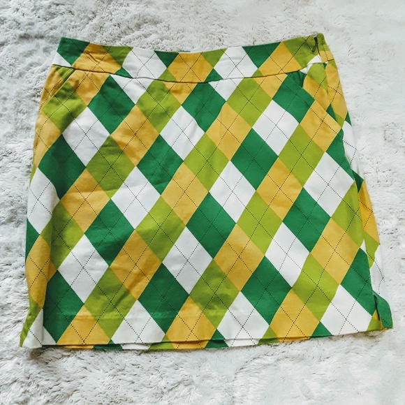 Loudmouth Dresses & Skirts - LOUDMOUTH Golf Womens Skort Green Argyle